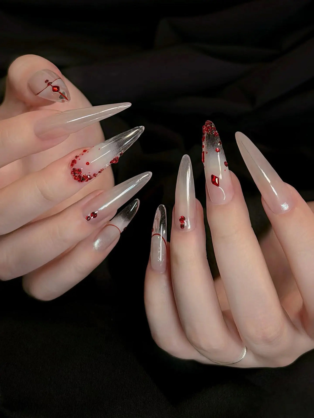 Blood Moon Glowi Nails