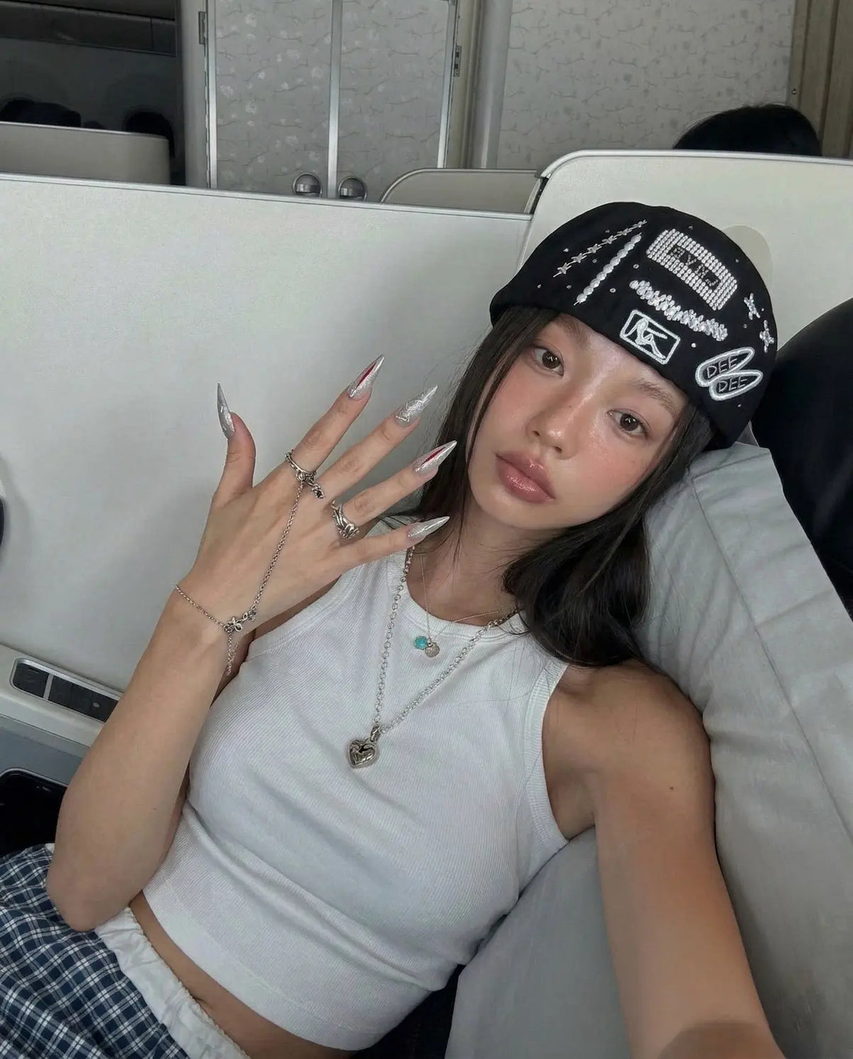 Crimson Split Glowi Nails