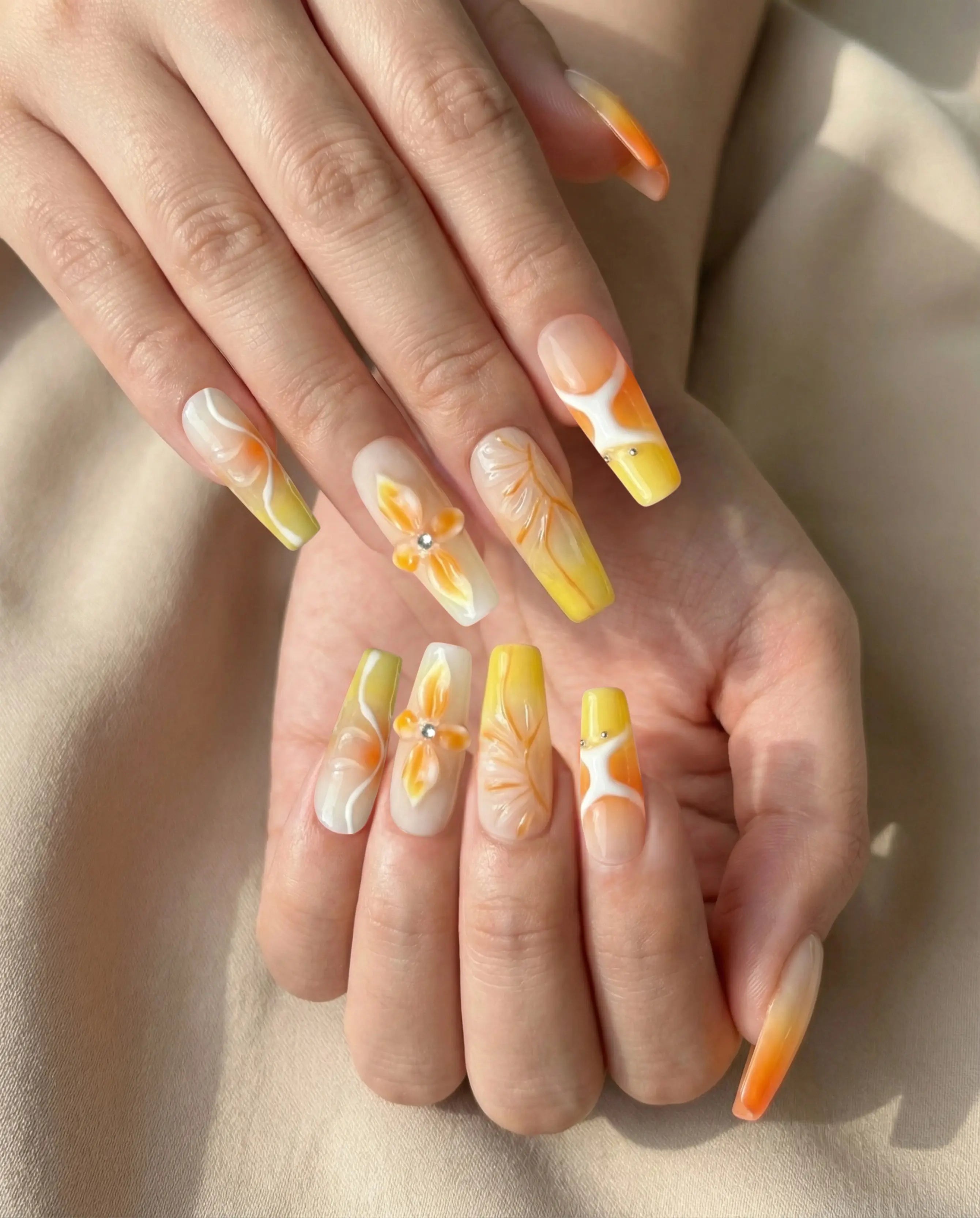 Golden Hour Glowi Nails