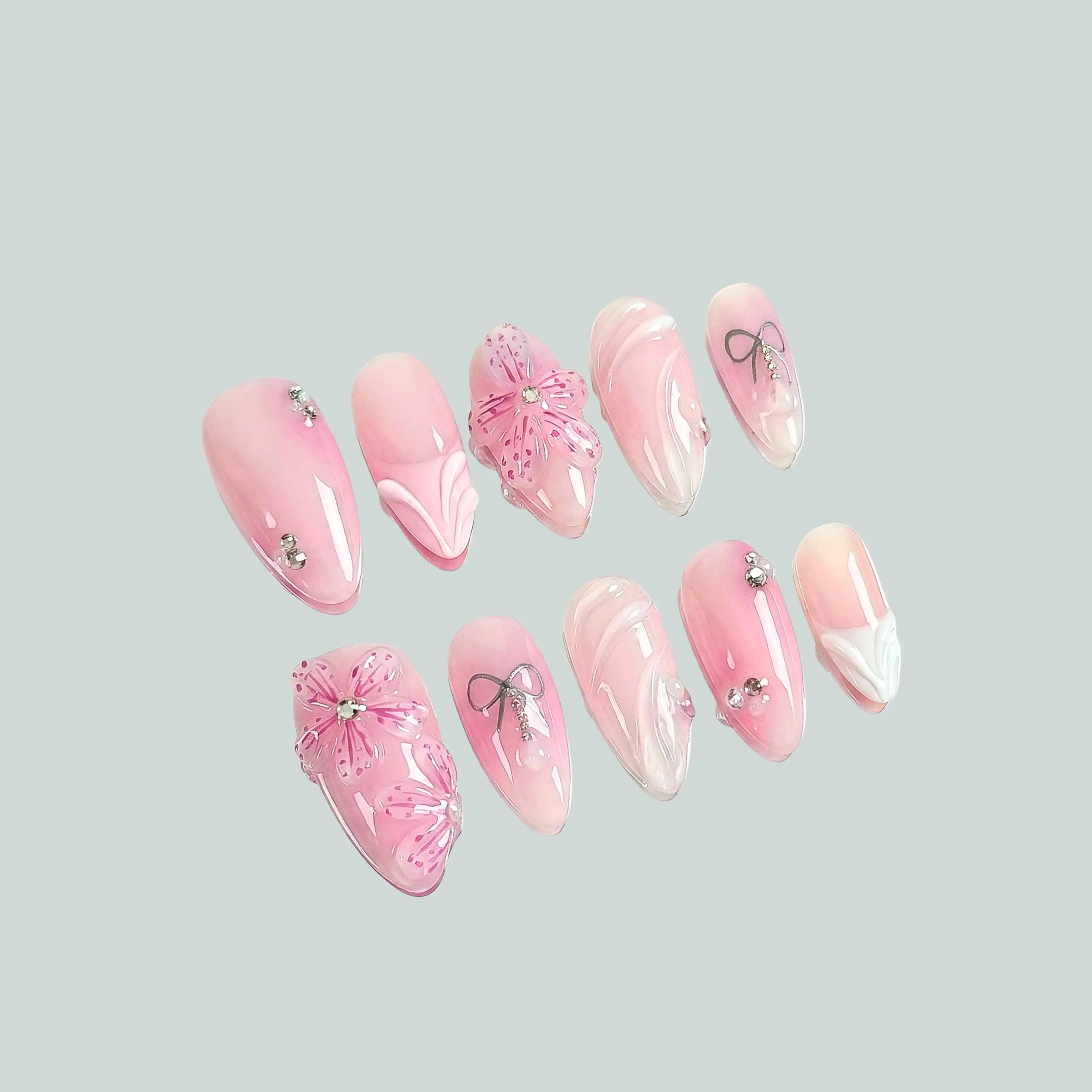 Rosy Fantasy Glowi Nails