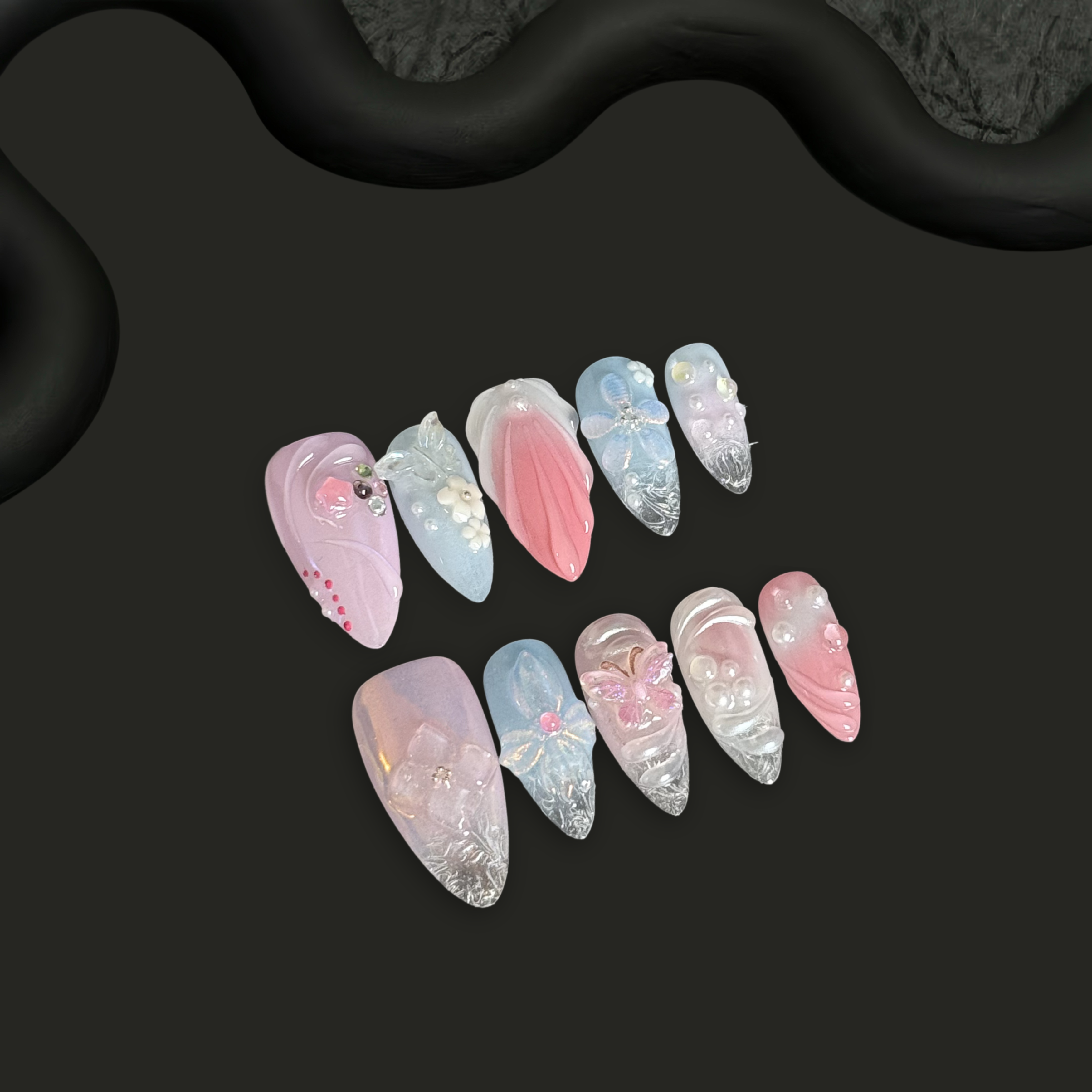 Fairy Dust Petals Glowi Nails