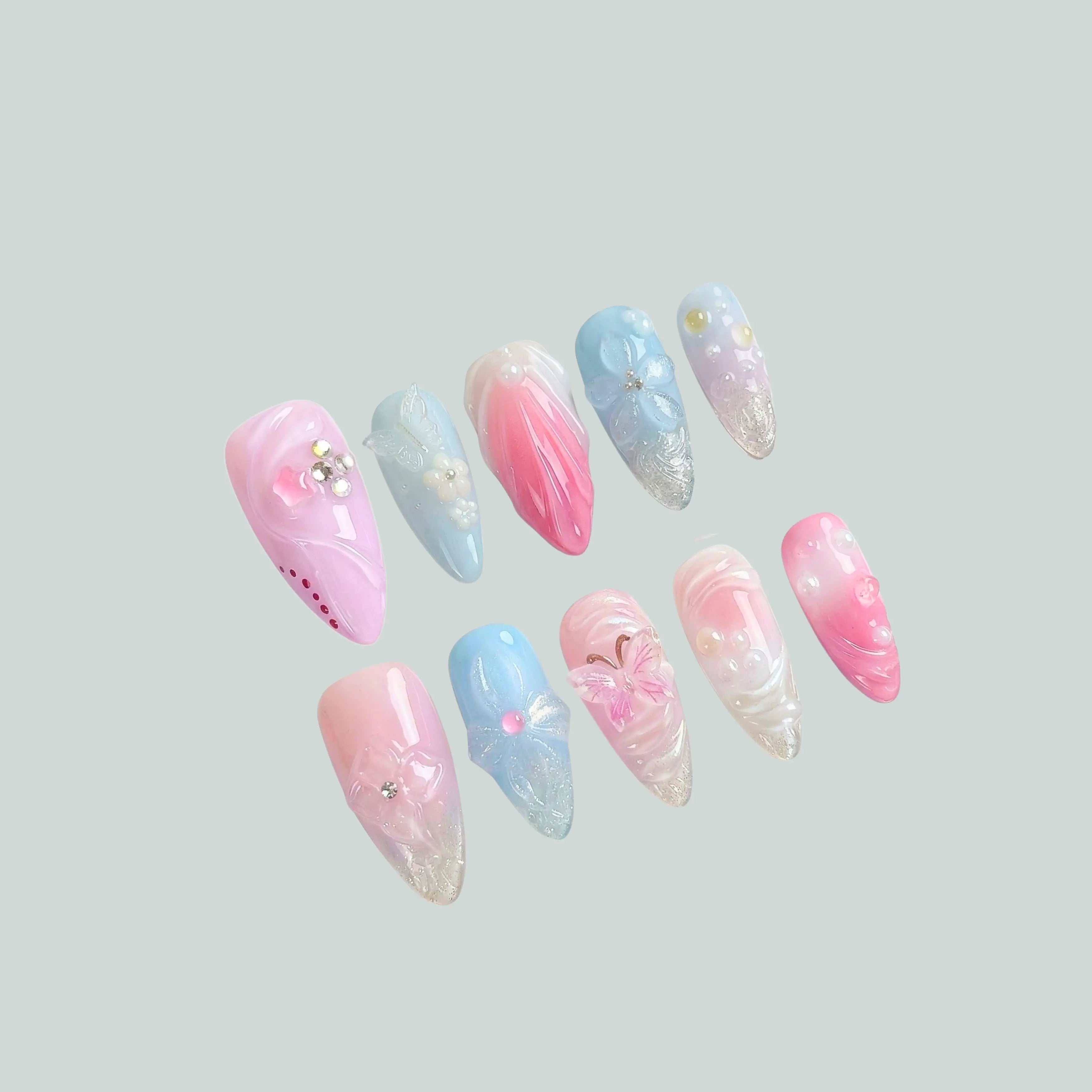 Fairy Dust Petals Glowi Nails